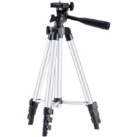 Trépied télescopique pour appareil de nivellement laser, niveau laser à bulle en croix, laser rotatif, niveau à lignes laser de chantier, compatible avec Dewalt et Makita, couleur argent