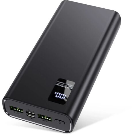 24000mAh 22.5W USB-C Power Bank with LED Display