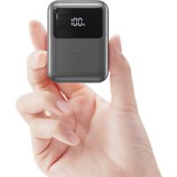 Powerbank 10000mAh Noir avec Cellule 21700 et Câble Type-C 3A