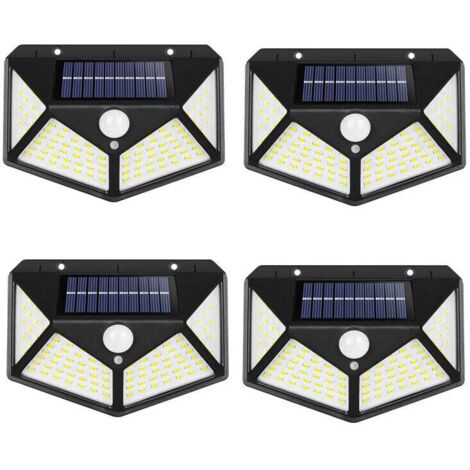 4er-Set Solarleuchten für den Außenbereich, Beleuchtungswinkel270 mit Bewegungsmelder, IP65 wasserdichte WandleuchteSolarenergie, Hinterhof, Gartenzaun, Terrasse, Haustür (1/4)