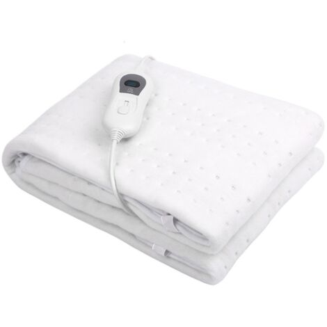 Sous-couverture électrique 150 x 80 cm – 3 réglages de température – Protection contre la surchauffe – Lavable en machine à 30 °C (1/5)
