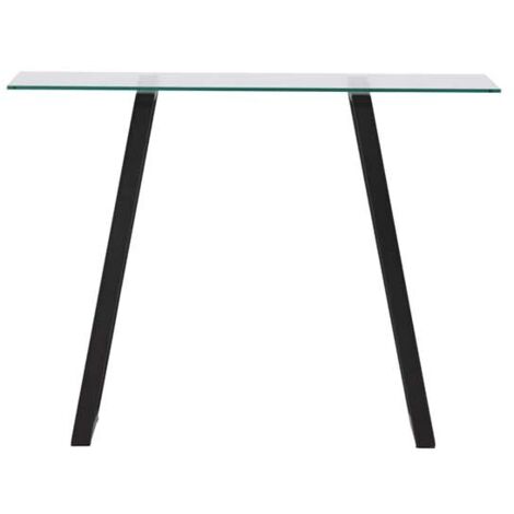 Console en verre et acier Horten (1/5)