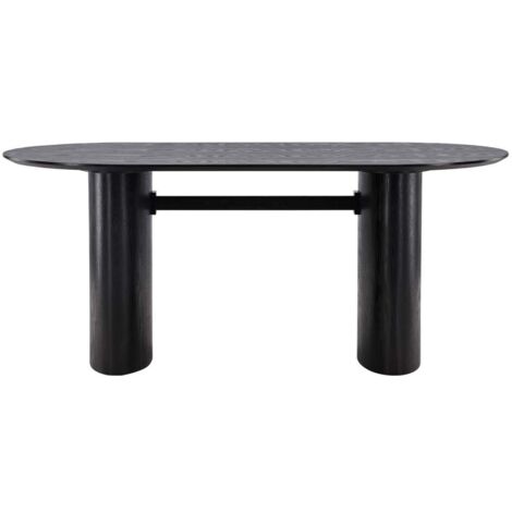 Isolde table de salle à manger 90x180cm noir. (1/5)