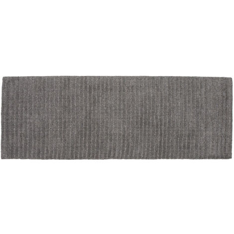 Milton tapis 200x72cm gris foncé. (1/5)
