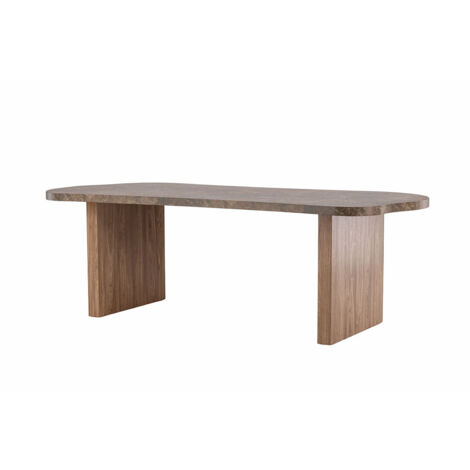 Eleonora table de salle à manger ovale 100x230 cm marron. (1/5)
