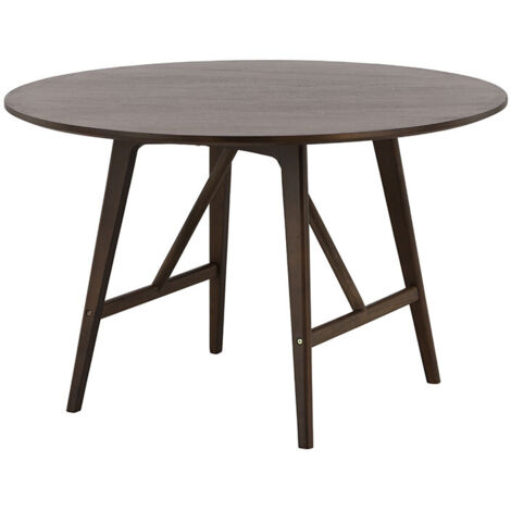 Kaseidon table de salle à manger Ø100 cm marron foncé. (1/5)