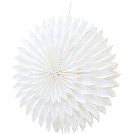 Storlien étoile de Noël avec lumière papier Ø46 cm suspension blanc. (1/5)