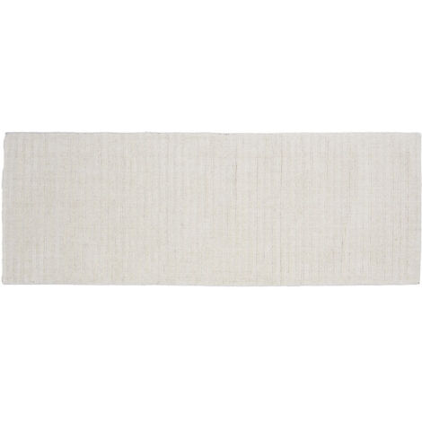 Milton tapis 200x72cm blanc. (1/5)