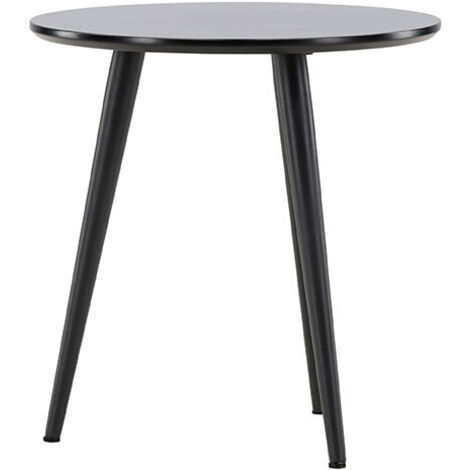 Askim table d'angle Ø48 cm noir. (1/5)