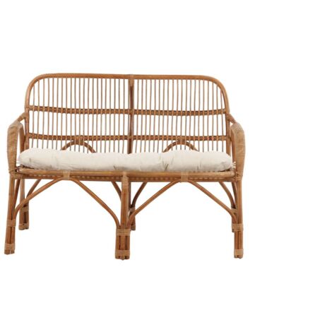 Nella canapé de jardin avec coussin de jardin 2 pers. naturel. (1/5)