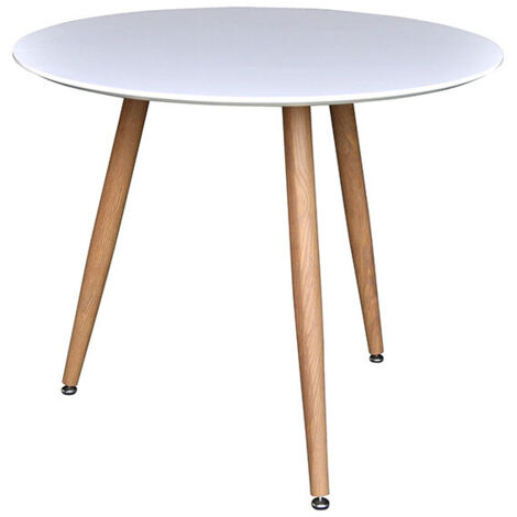 Polar table de salle à manger Ø90 cm blanc. (1/4)
