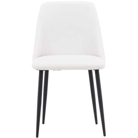 Night chaise de salle à manger Simili cuir PU blanc, noir (1/5)
