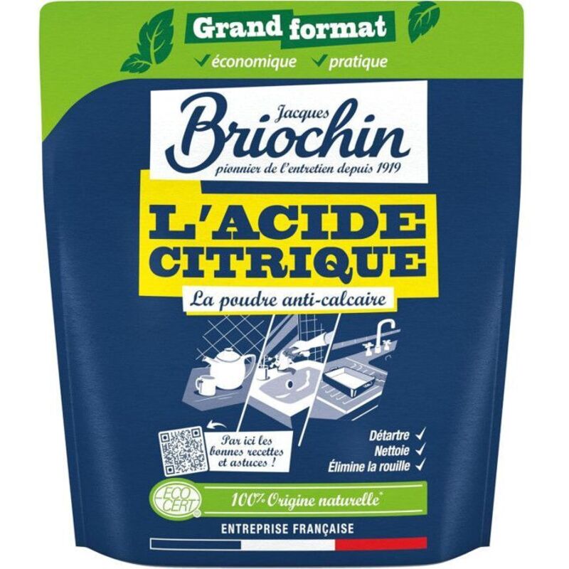 Acide citrique Poudre anticalcaire Naturel Sachet 900G Briochin — free download