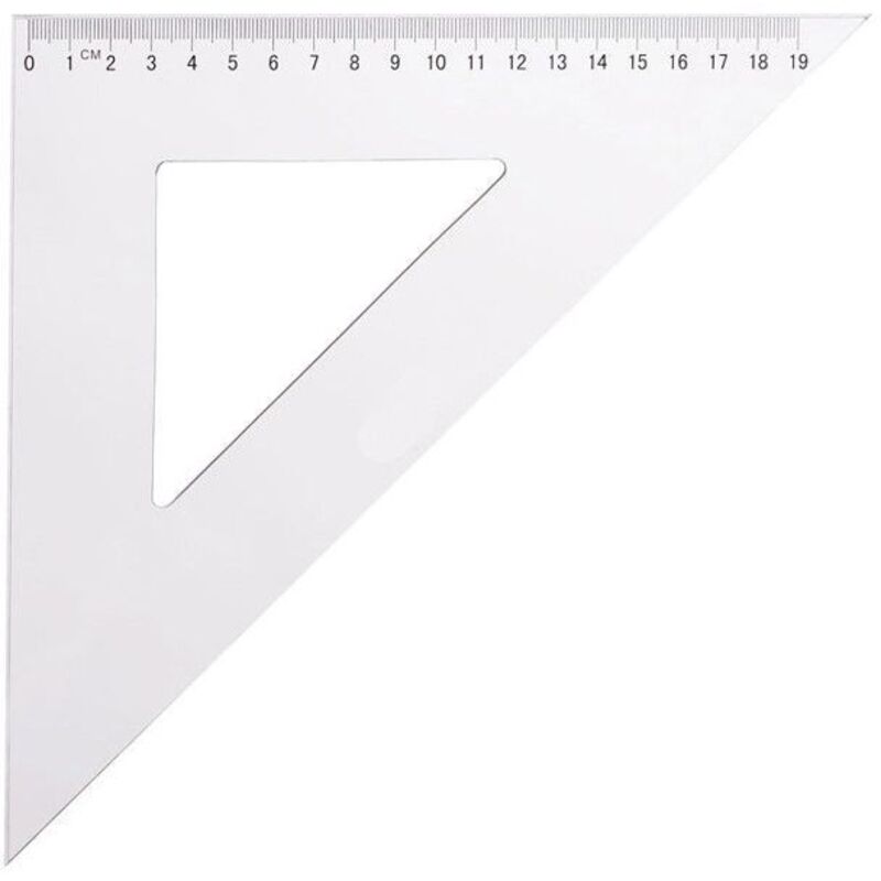 Équerre en plastique - ULMANN - 16 cm - Géométrie - Angle 90° - Non ...