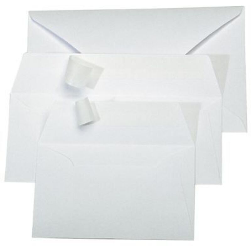 50 enveloppen DIN C5 crème, 16,2 x 22,9 cm, 100 g/m², puntige klep met natte plakrand, postenveloppen zonder venster van je Glüxx-Agent