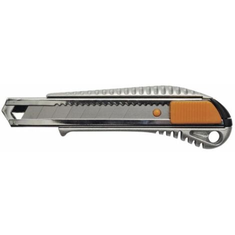 Cutter professionnel - FISKARS - 1395 - 18 mm - Corps métal - Blocage automatique de lame (1/2)