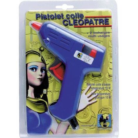 Pistolet à colle 20 W – Support inclus – 2 bâtons de colle 7 mm – Système anti-gouttes pour collage instantané
