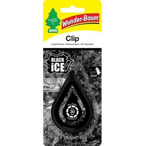 Objet parfumé - ARBRE MAGIQUE - Clip Black - Parfum Black Ice - Couleur Noire - Durée 30 jours (1/5)