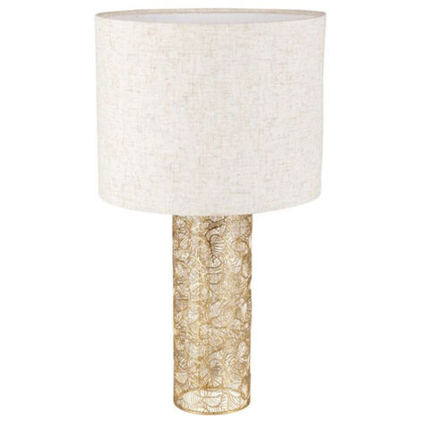 Lampe métal doré ajouré Calathéa Ostaria (1/5)