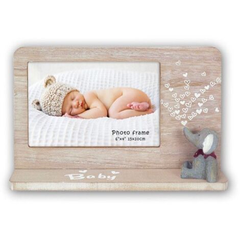 Cadre photo - Dumbo - Bois - 10x15 cm - Naturel - Rectangulaire (1/2)