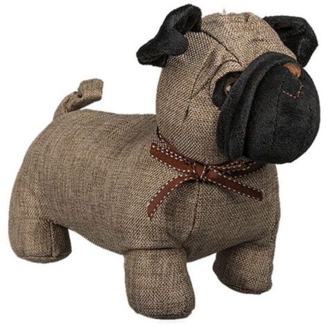 Butoir de porte - AC-DÉCO - 28 cm - Polyester 100% - Marron - Pour chien (1/4)