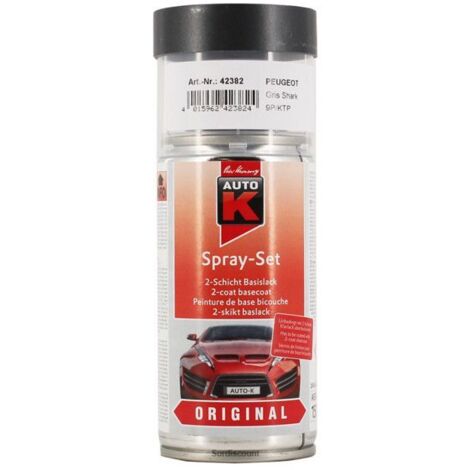 Peinture bicouche constructeur PEUGEOT Gris shark KTP 9P Auto-K 150ml (nécessite un vernis) (1/4)