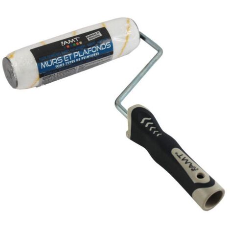 Rouleau Brosse Murs Et Plafonds - 180Mm - Tous Types De Peintures - Fibres Polyamides 12Mm - Manche Et Rouleau - Amt (1/3)