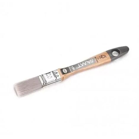 Pinceau plat universel N° 20 – Manche en bois FSC – Pour peinture acrylique et à l'huile – Usage professionnel – AMT