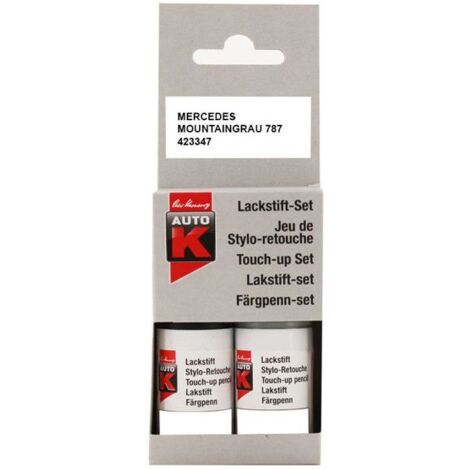 Stylo de retouche peinture Auto-K teinte constructeur Moutaingrau 787 Mercedes Benz