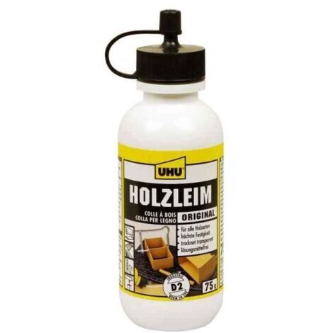 Colle à bois - UHU - Original D2 - 75g - Sans solvant - Forte adhérence