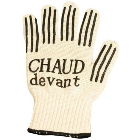 Ac-Deco – Gant anti-chaleur en coton et silicone – Protection jusqu'à 250°C – Taille 10 – Picots antidérapants pour meilleure prise en main