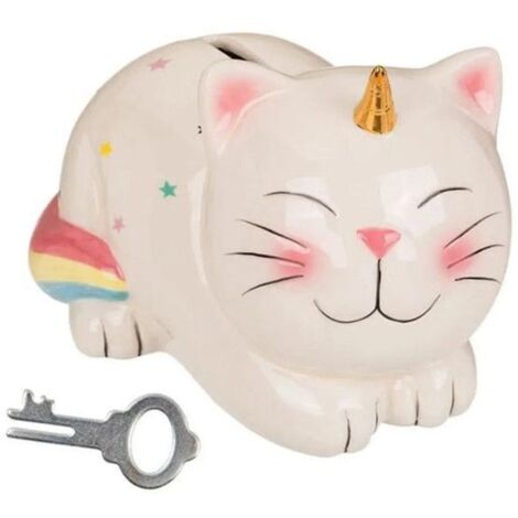 Tirelire - OOTB - Licorne Chat - Céramique - 17 x 12 cm - Mixte - Enfant (1/2)