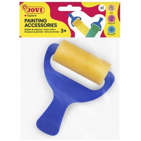 Rouleau à peinture - JOVI - Modèle large - Éponge - Gros diamètre - Manche en plastique (1/2)