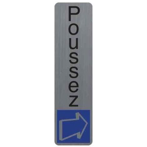 Lot De 2 Plaques Tirez/Poussez – Aluminium Brossé 75 Mm – OFFORM DESIGN