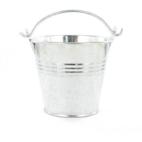 MégaCréa DIY - Seau en métal couleur zinc Ø 6,5 cm x H 6,2 cm (1/3)