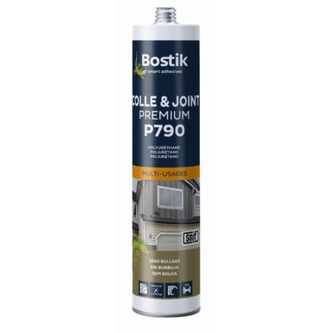 Bostik – Mastic-colle polyuréthane gel-paste 300 ml – Anti-coulure – Excellente adhérence sur béton, bois, verre – Pour joints d'étanchéité et calfeutrage