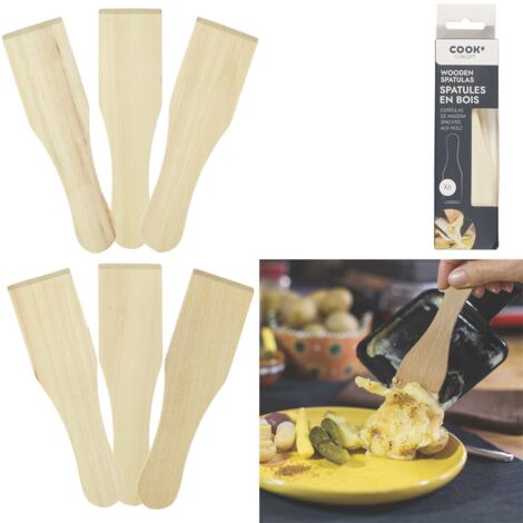 Lot de 6 Spatules à Raclette "Convi" 15cm Naturel (1/5)