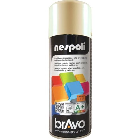 BOMBE  PEINTURE AEROSOL PROFESSIONNELLE  BLANC CASSE   400 ML