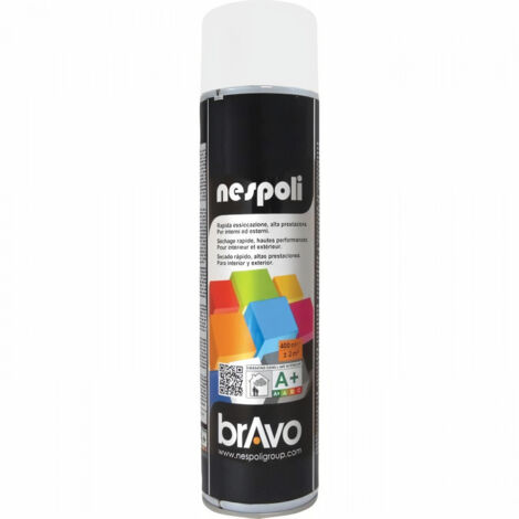 NESPOLI Aérosol de peinture - Blanc neige mat - 600 ml (1/2)