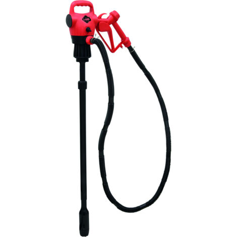 Pompe à gasoil électrique 12V-230V 18 l/min – Canne télescopique 850-1250mm – IP55 – Flexible 2m pour fût 200L – Sodilub