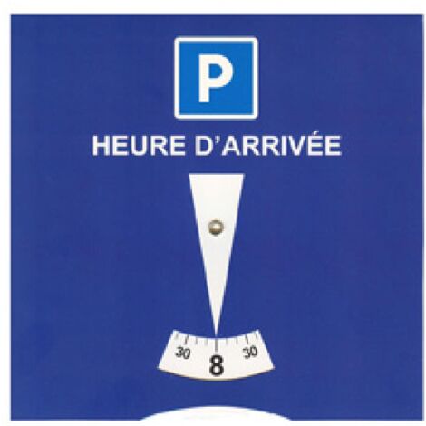 Disque de stationnement europeen zone bleue PVC…