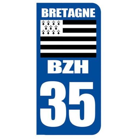 Autocollant 39 du Jura avec blason région Franche-Comté pour plaque d'immatriculation