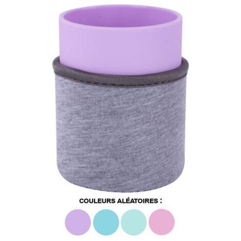 Pot à crayons - Plastique avec housse néoprène - Coloris pastel - Apli (1/4)