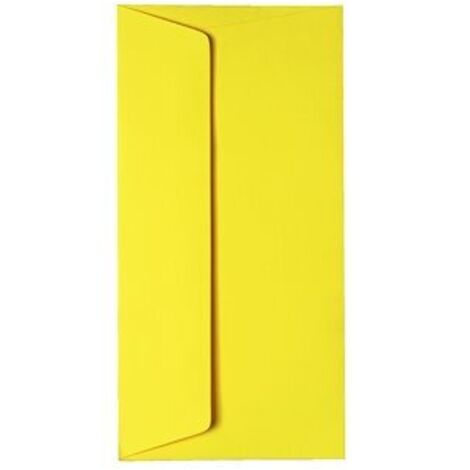 Enveloppe Pollen Clairefontaine jaune soleil 110 x 220 mm - Paquet de 20