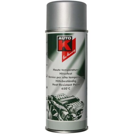 Peinture aérosol haute température 650°C 400ml noir – Pour compartiment moteur et ligne d'échappement – Résistance jusqu'à 650°C