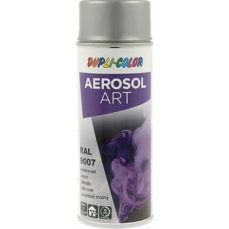 Peinture en spray multicolore Aérosol Art gris aluminium semi-mat RAL 9007 400ml Dose de spray
