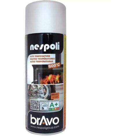 Peinture Aérosol Hautes Températures NESPOLI - Blanc (180602) 0,4 L