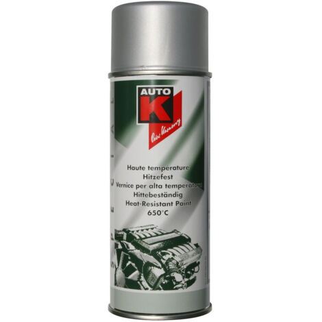 Peinture haute température 650°C 400ml – Résistante pour compartiment moteur et échappement – Finition argentée durable - c400mlargent (1/2)