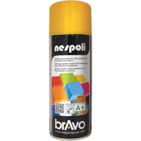 BOMBE  PEINTURE AEROSOL PROFESSIONNELLE JAUNE SIGNAL   400 ML