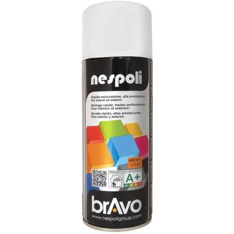 BOMBE  PEINTURE AEROSOL PROFESSIONNELLE BLANC NEIGE MAT    400 ML